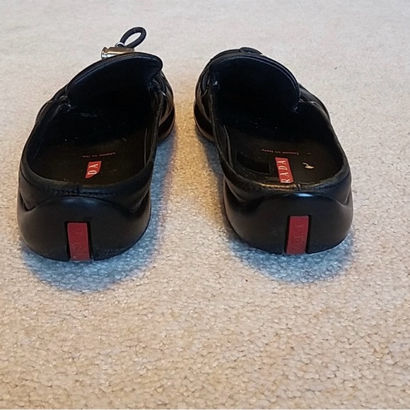 Prada Sport Black Slip on Mule Loafers - Picture 4 of 8